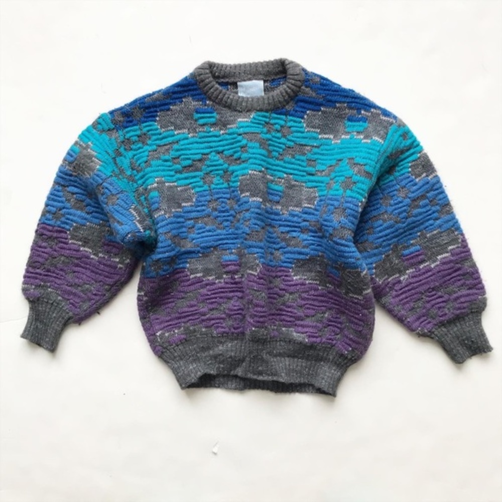 Vintage Ragazzi oversized knit sweater fits 5/6Y